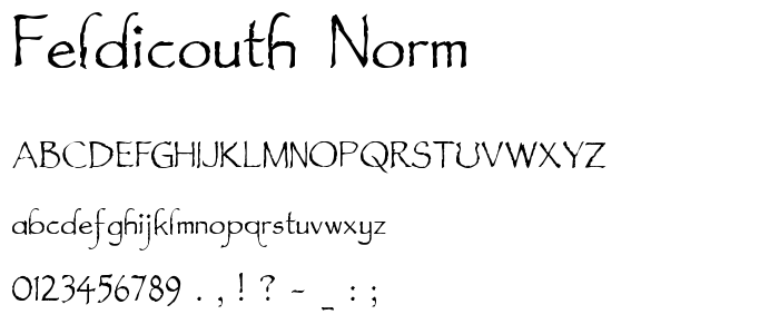 Feldicouth Norm font